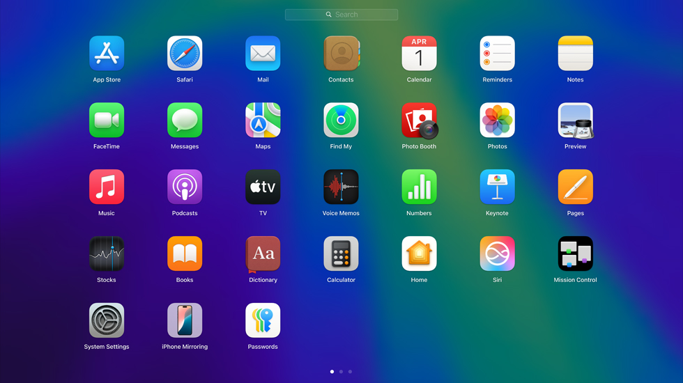 Se muestra una pantalla con diferentes íconos de apps en forma de cuadrícula.