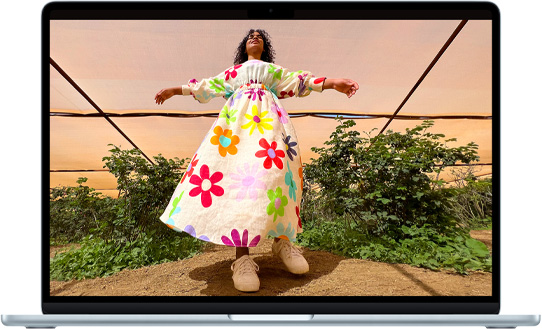 15 colių „MacBook Air“, parodytas „Liquid Retina“ ekranas