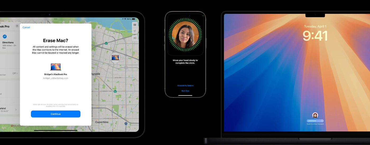 Ein iPad, ein iPhone und ein Mac.