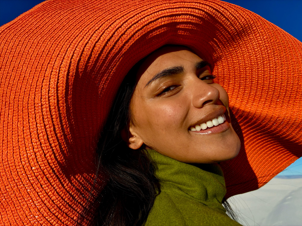 Φωτογραφία ατόμου που τραβήχτηκε με τη λειτουργία κάμερας Fusion 1x.