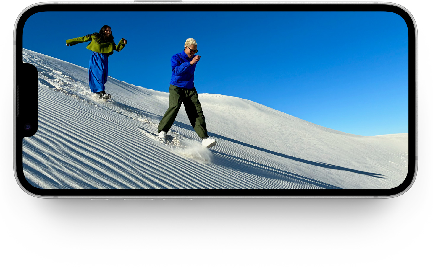 iPhone 16e που παρουσιάζει την εκπληκτική οθόνη Super Retina XDR